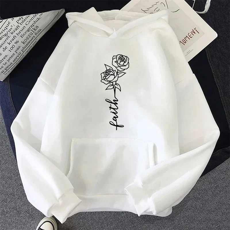 Plant Parent Hoodie - 女性用フェイスフラワーフーディー、高品質ルーズフィットフード付きスウェットシャツ、レディース秋冬アウトドア快適カジュアル暖かいプルオーバー