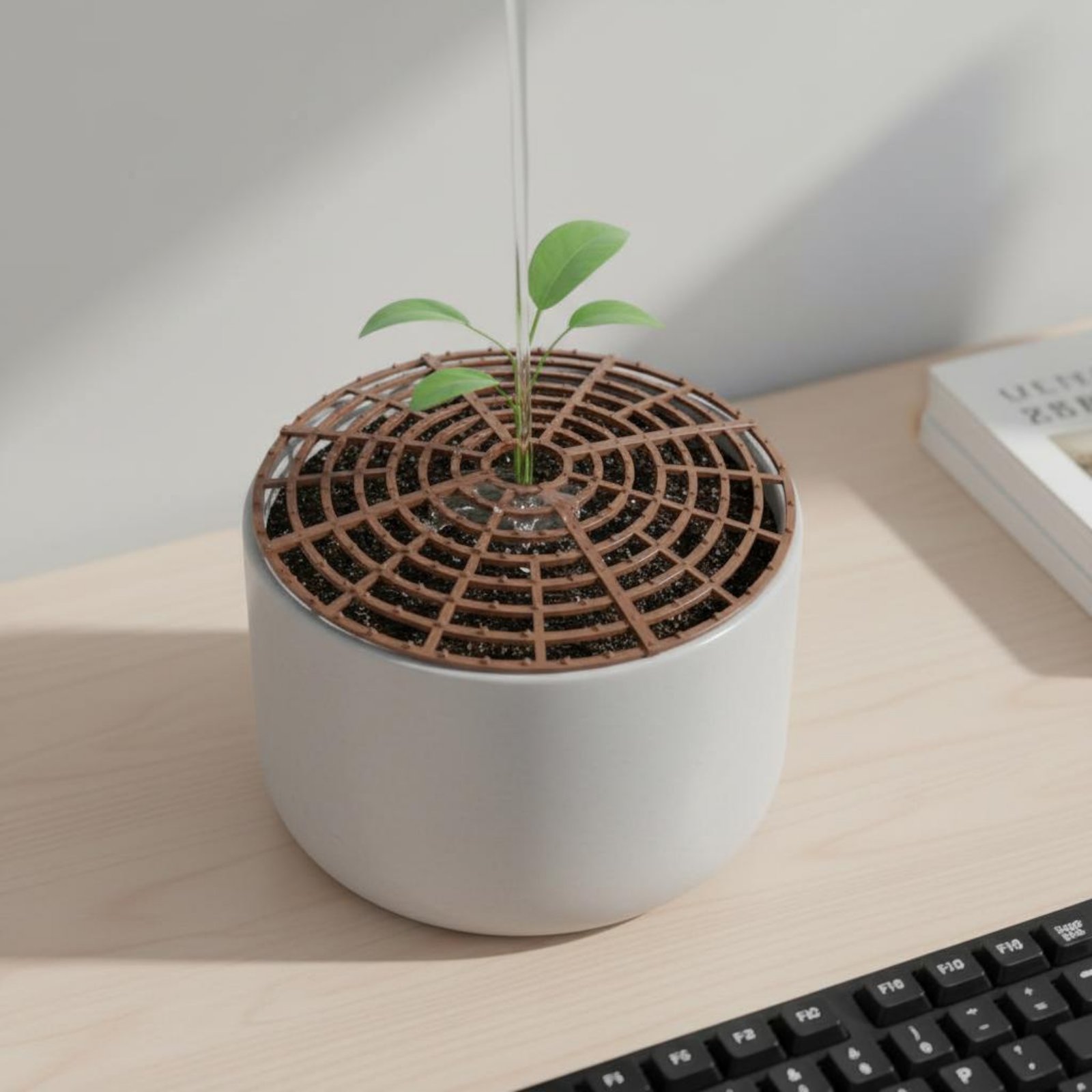 Plant Parent Pot - 植木鉢土壌カバー耐候性植木鉢土壌カバーペット掘り返し防止ガード通気性メッシュ猫掘り返し防止ガード（親用）