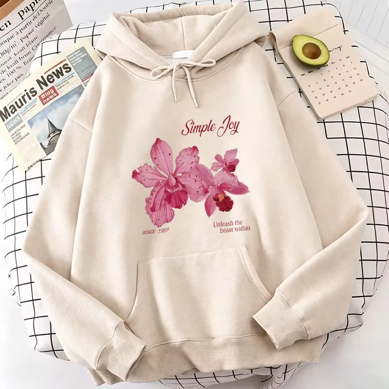 Plant Parent Hoodie - 原宿グラフィックプルオーバーフラワーデザインフード付きスウェットシャツかわいいパーカー春カジュアルパーカープルオーバーフード付きデイリーパーカー