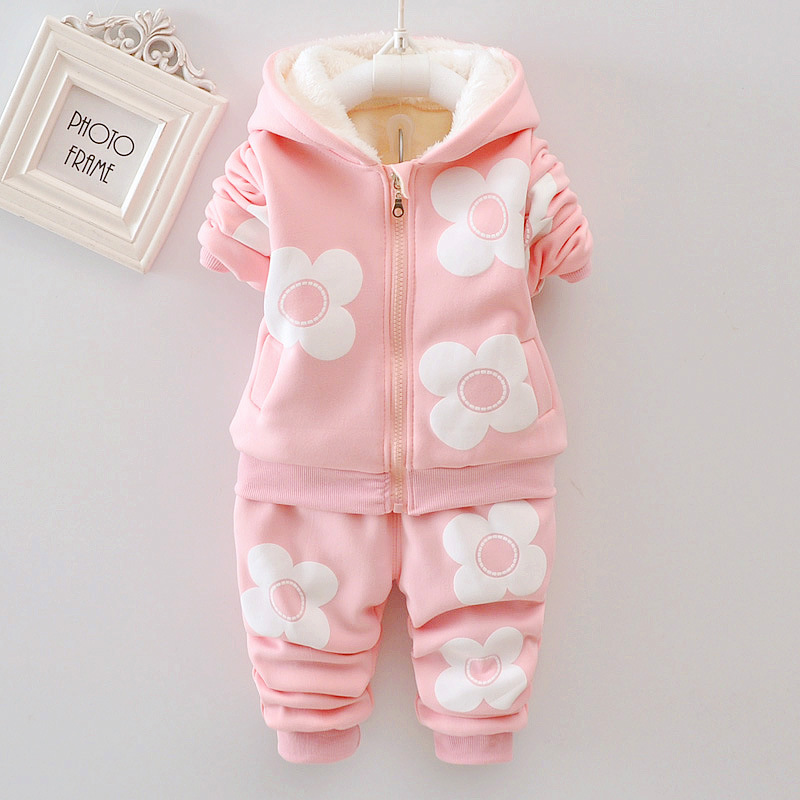 女の赤ちゃんの花漫画厚いウール秋冬パーカージャケットコートパ - Plant Parent Hoodie のレビューと価格