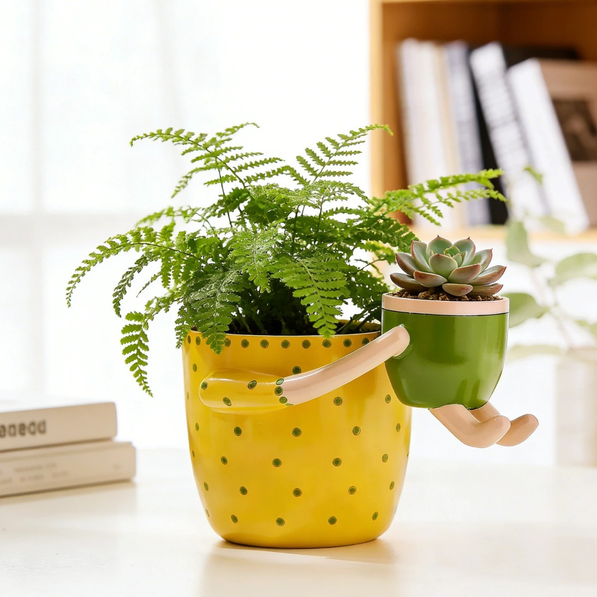樹脂製親子フラワーポット、排水穴付き、フラワーアレンジメント - Plant Parent Pot のレビューと価格