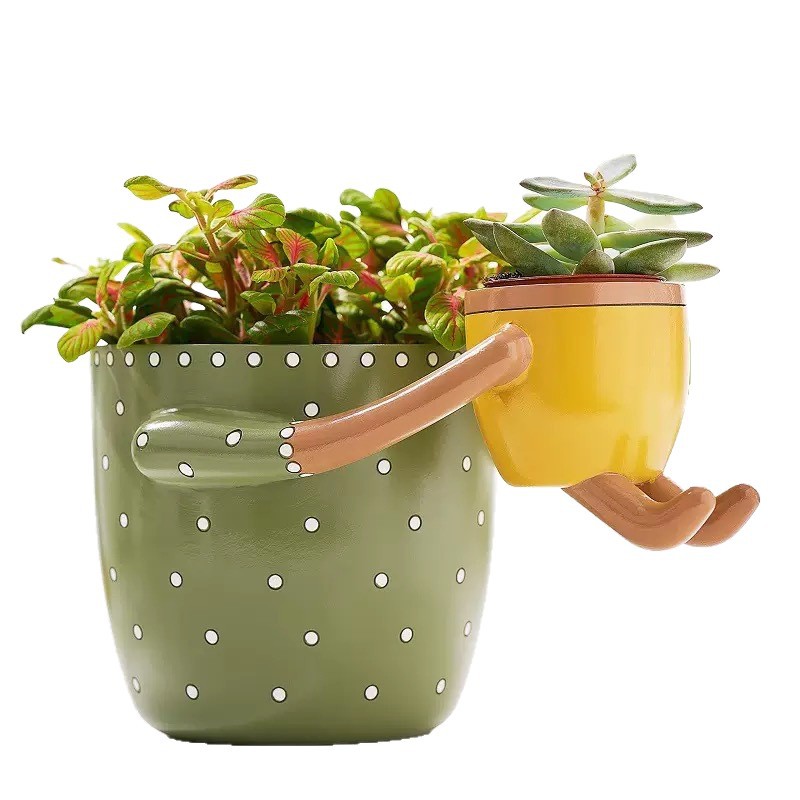 樹脂製親子フラワーポット、排水穴付き、フラワーアレンジメント - Plant Parent Pot のレビューと価格