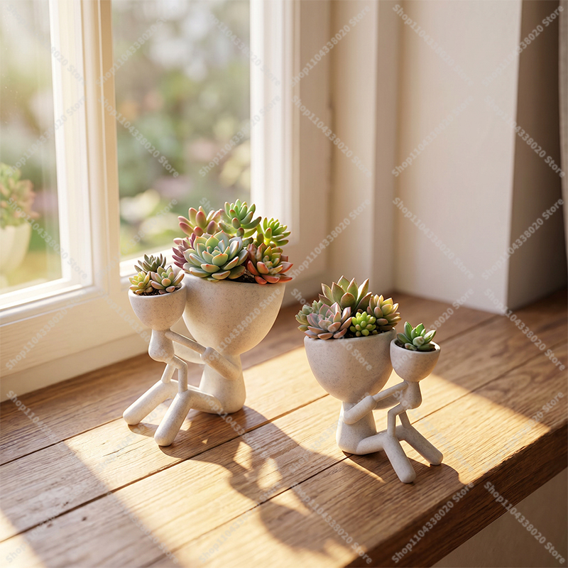 ファミリースタイルポット - クリエイティブな植木鉢、ミニチ - Plant Parent Pot のレビューと価格