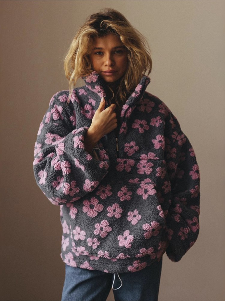 ジッパーハーフオープンカラーパーカー女性のための秋のファッシ - Plant Parent Hoodie のレビューと価格