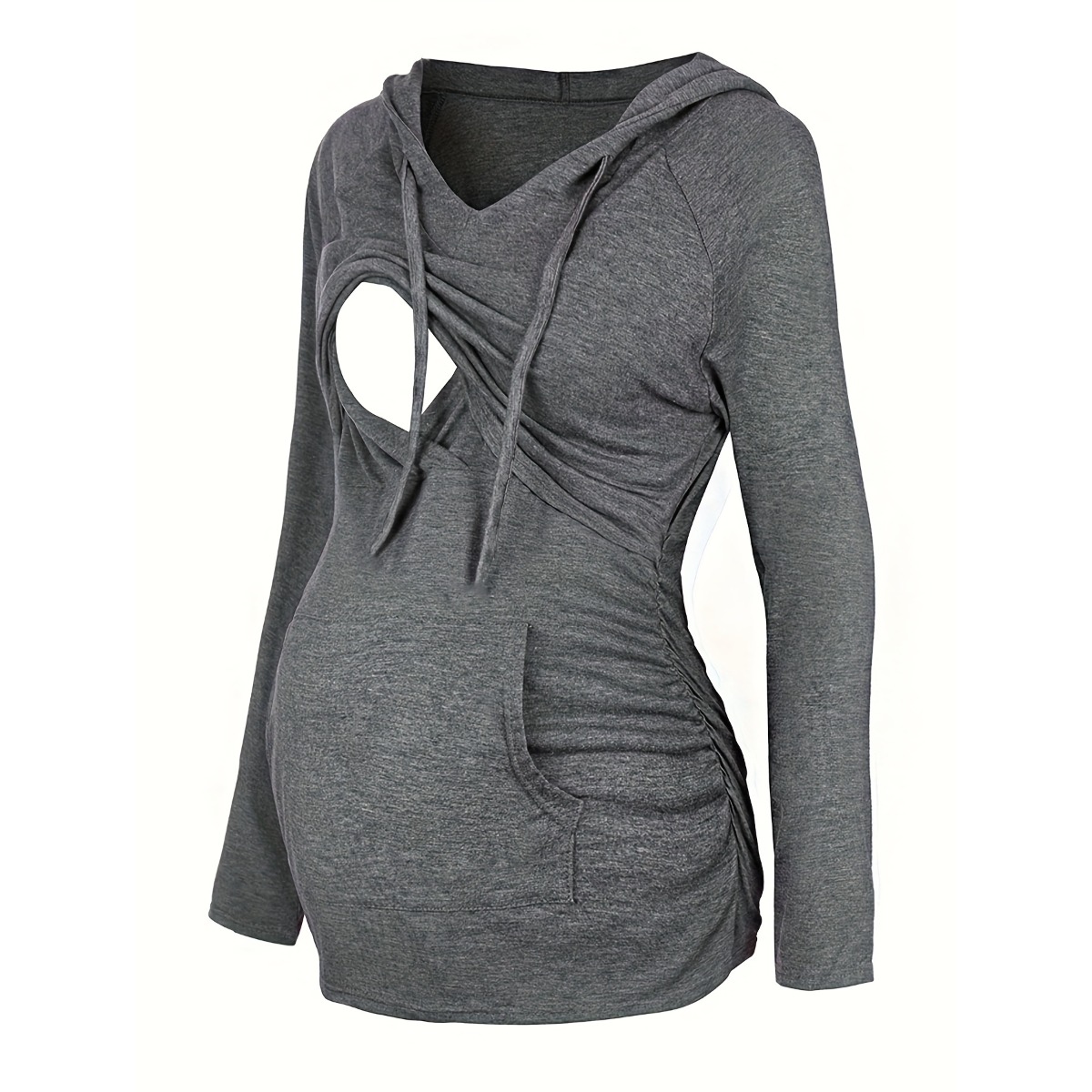 女性用マタニティパーカー 授乳用スウェットシャツ ポケット付 - Plant Parent Hoodie のレビューと価格
