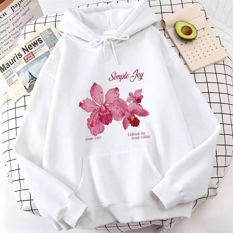 原宿グラフィックプルオーバーフラワーデザインフード付きスウェ - Plant Parent Hoodie のレビューと価格