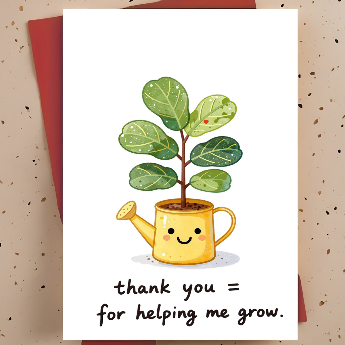 先生、指導者、親のための甘くて温かい感謝カード 1 枚 -  - Plant Parent Pot のレビューと価格