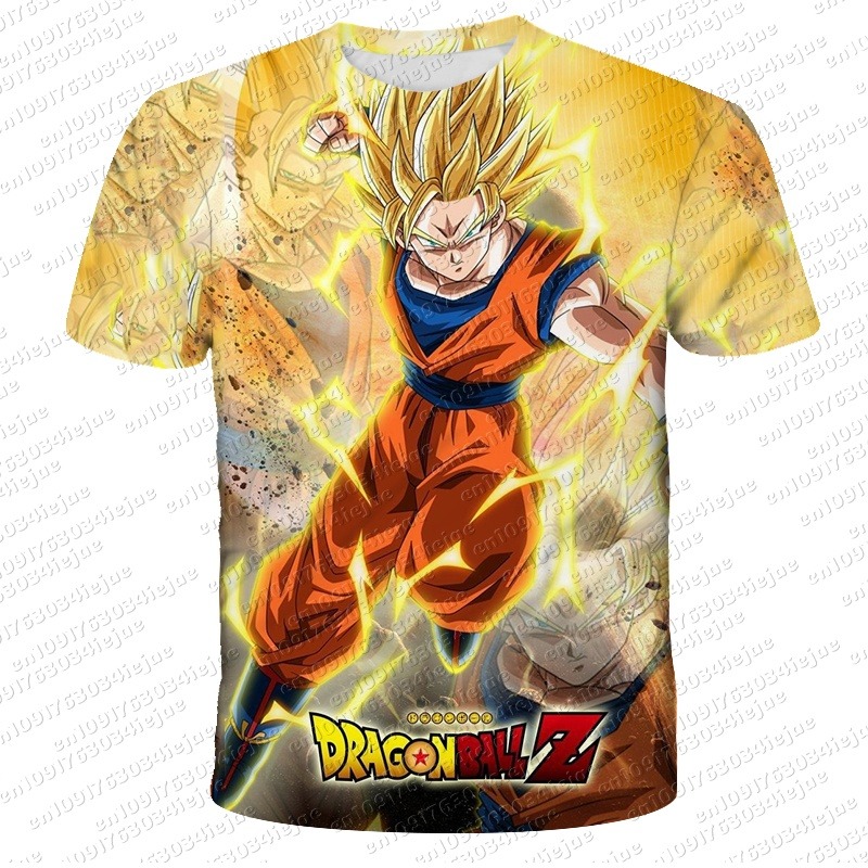 アニメドラゴンボール 孫悟空 3Dプリント キッズTシャツ  - Plant Parent T Shirt のレビューと価格