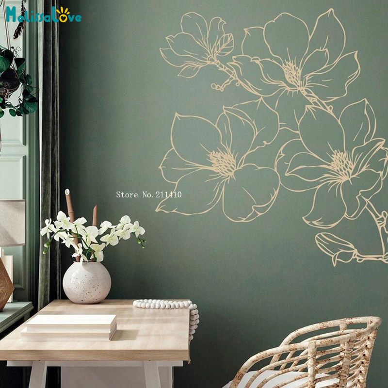 花の木の壁のステッカー,家の装飾,リビングルーム,子供部屋の - Monstera Thai Constellation のレビューと価格