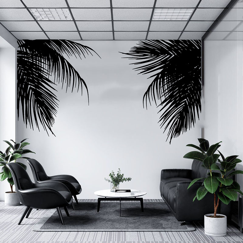 子供のための熱帯のヤシの木の葉のウォールステッカー,ツヤ,枝 - Monstera Thai Constellation のレビューと価格